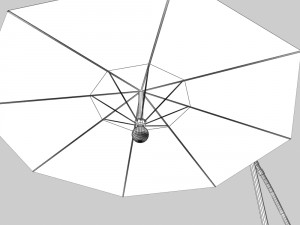 outdoor patio cantilever umbrella Modelo 3D