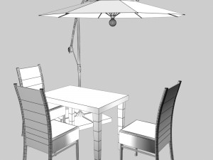 outdoor patio cantilever umbrella Modelo 3D