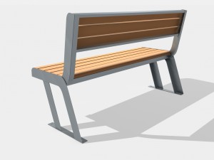 bench street 3D-Modell