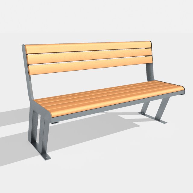 bench street 3D-Modell .c4d .max .obj .3ds .fbx .stl .blend 