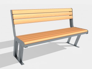 bench street 3D Model