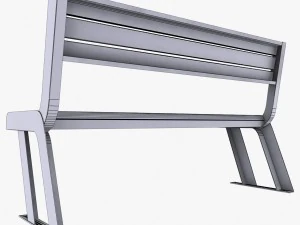 ベンチ通り 3Dモデル