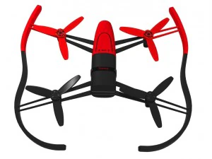loro bebop drone rojo Modelo 3D