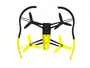 parrot bebop drone yellow 3D Model