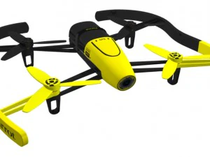 parrot bebop drone yellow 3D Model
