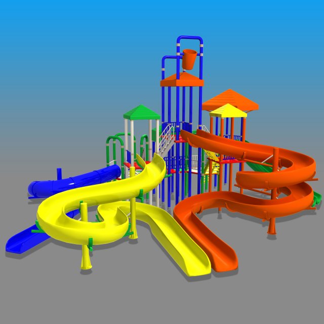 big toys playground 3D Model .c4d .max .obj .3ds .fbx .stl .blend 