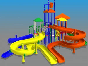 playground de brinquedos grandes Modelo 3D