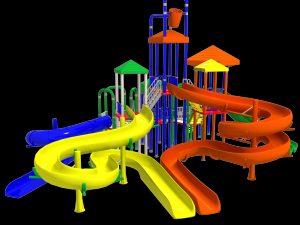 big toys playground 3D Model