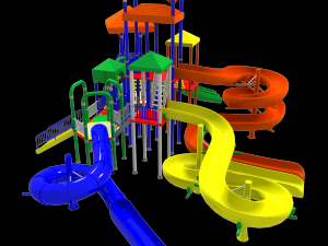 big toys playground 3D Model