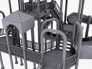 big toys playground 3D Model