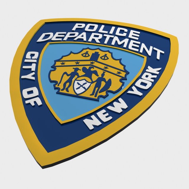 nypd police department 3D Модель .c4d .max .obj .3ds .fbx .stl .blend 