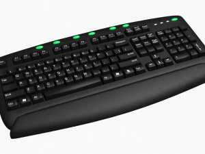 papan ketik Model 3D