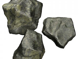 Rock 3 type boulder 3D Model