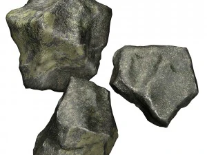 Rock 3 type boulder 3D Model