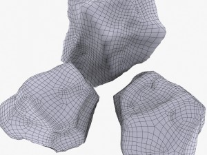 Rock 3 type boulder 3D Model