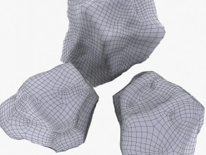 Rock 3 type boulder 3D Model