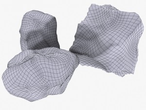 Rock 3 type boulder 3D Model