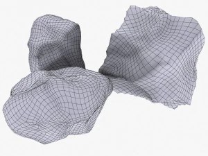 Rock 3 type boulder 3D Model