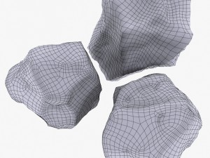 Rock 3 type boulder 3D Model