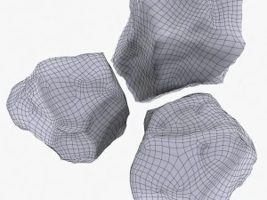 Rock 3 type boulder 3D Model