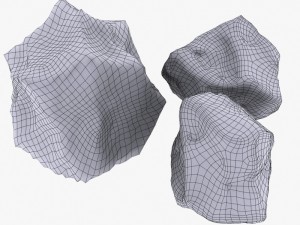 Rock 3 type boulder 3D Model