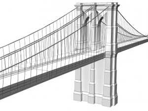brooklyn bridge 3D Model