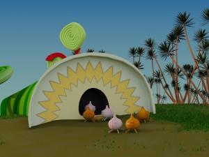 cartoon house 3D मॉडल
