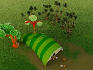 cartoon house 3D मॉडल