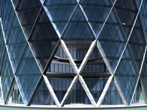 the gherkin 30 st mary axe skyscraper 3D Model
