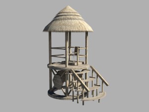 lifeguard tower Model 3D