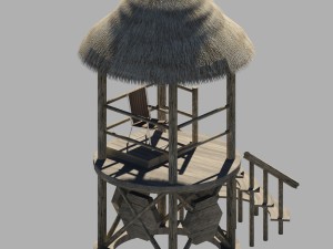 lifeguard tower Model 3D