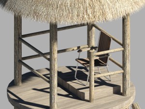 lifeguard tower Model 3D