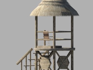 lifeguard tower Model 3D