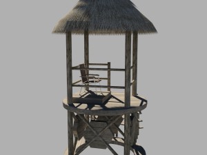 lifeguard tower Model 3D
