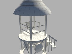 lifeguard tower Model 3D