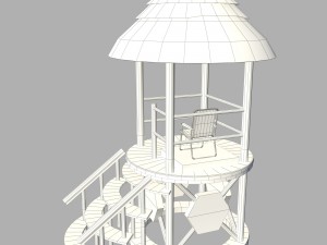 lifeguard tower Model 3D