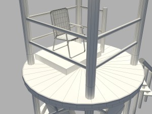 lifeguard tower Model 3D