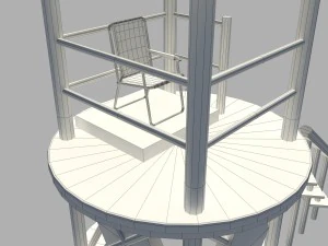 lifeguard tower 3D Model