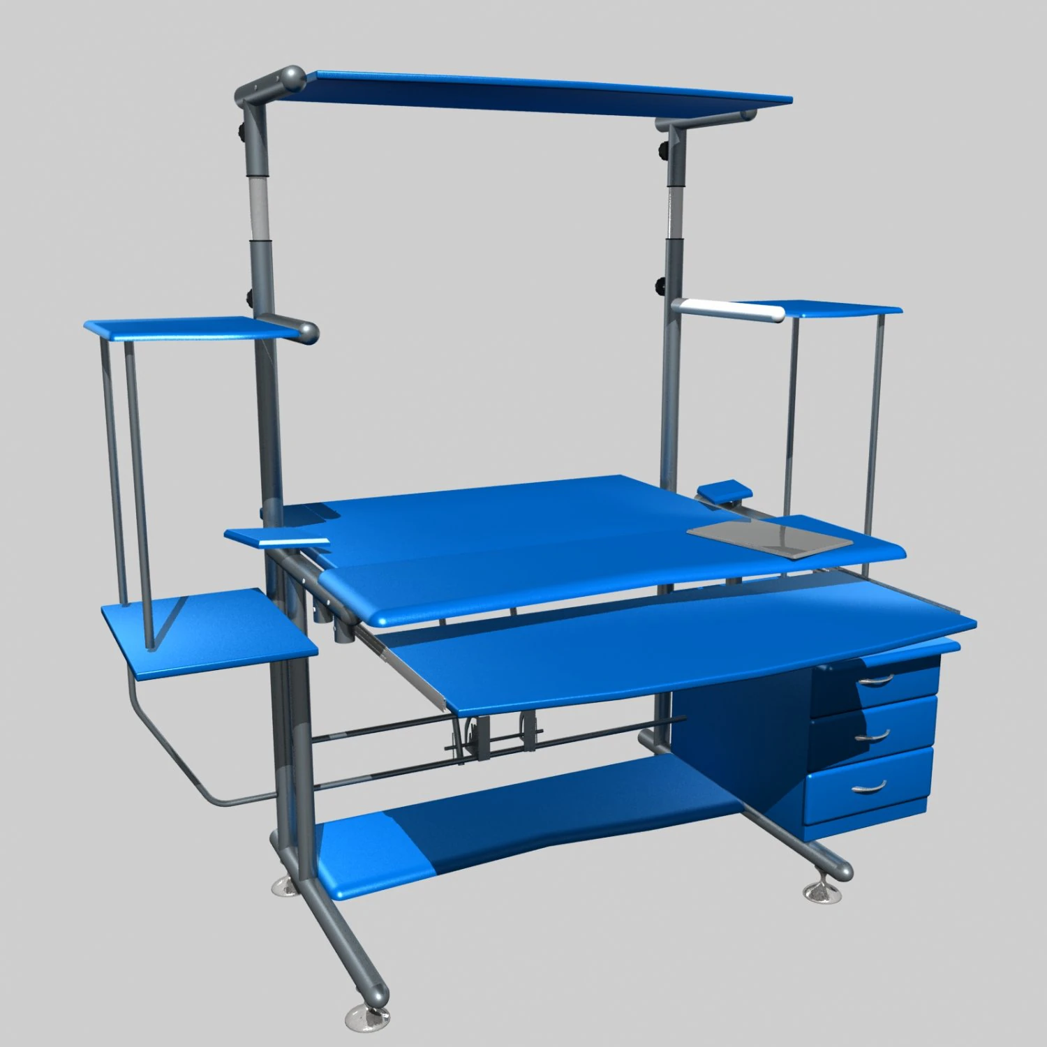 computer tabel 3D Model .c4d .max .obj .3ds .fbx .stl .blend