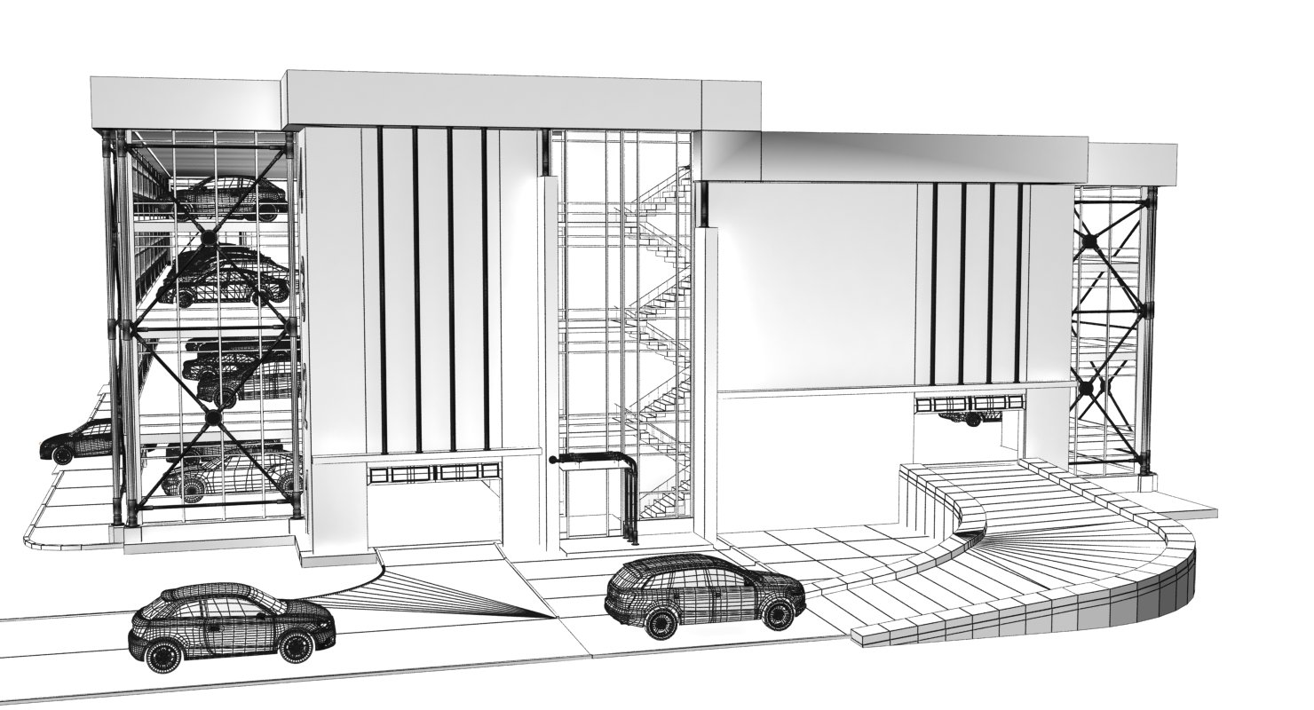 car parking 3D Модель in Здания 3DExport