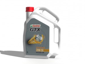 castrol gtx engine oil jar 3Dモデル