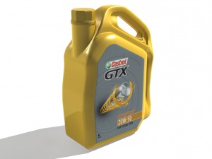 castrol gtx engine oil jar 3Dモデル