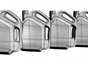 castrol gtx engine oil jar 3Dモデル