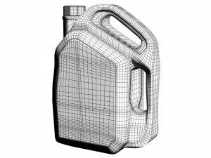 castrol gtx engine oil jar 3Dモデル