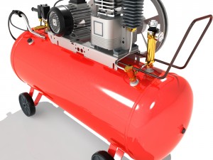 electric air compressor 3D 모델