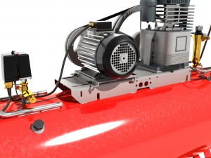 electric air compressor 3D 모델
