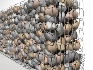 gabion baskets wall 3D Model