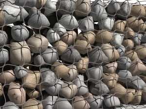 gabion baskets wall 3D Model