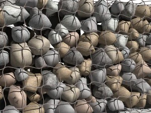 gabion baskets wall 3D Model