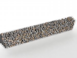 gabion baskets wall 3D Model